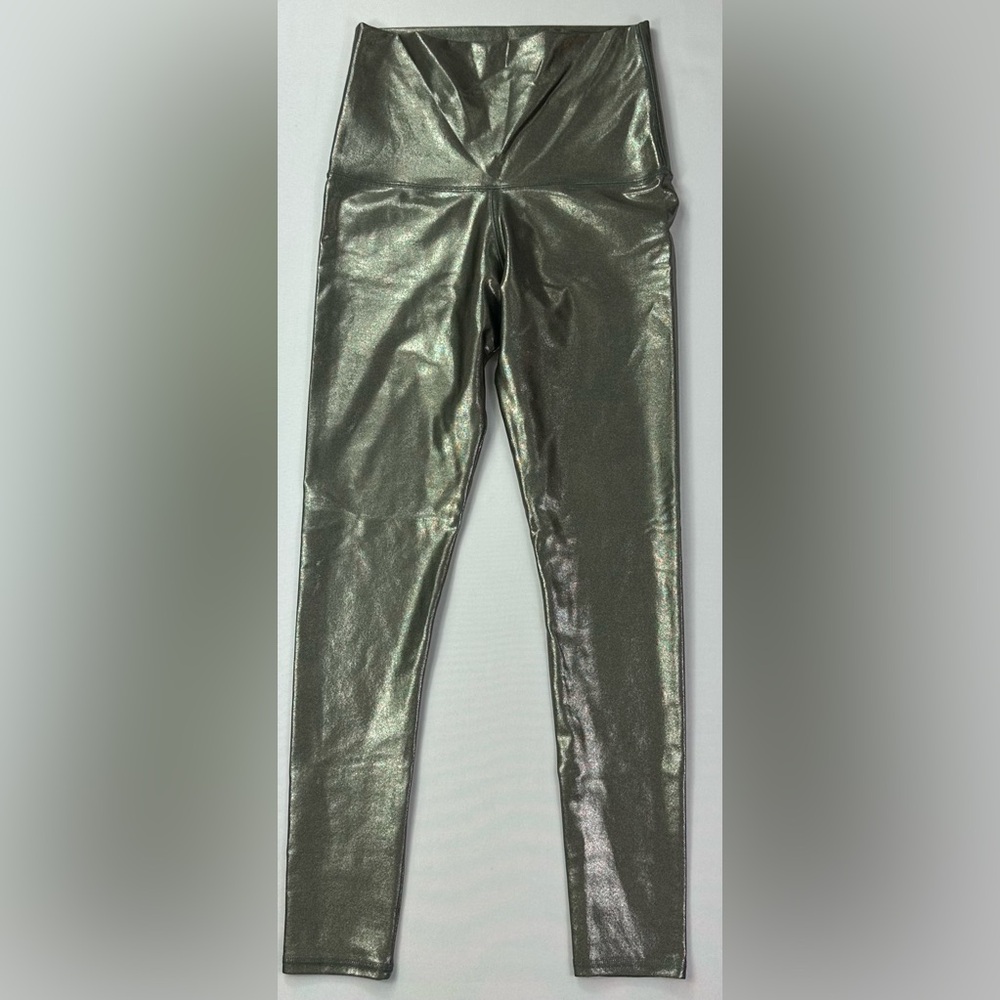 Emily hsu designs silver metallic leggings dude medium